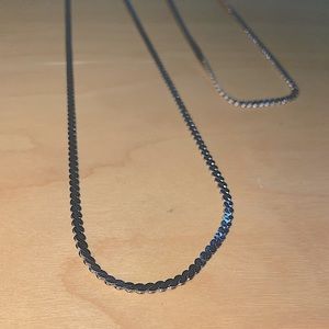Long Silver Chain Set